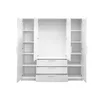 Dulap Bali D4 Lux, 4 uși spațioase, design modern, PAL melaminat, 196x58x200 cm, alb picture - 2