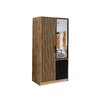 Dulap Bali Lux D2 1,00/0,58/2,00M Negru picture - 1