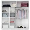 Dulap  Batumi 203x61x215 cm Alb picture - 2