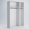 Dulap Melisa 3 Usi Alb 139x55x225.6 cm picture - 2