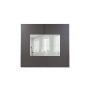 Dulap Boston, compartimentare generoasă, PAL melaminat, 215x250x65 cm, Grafit