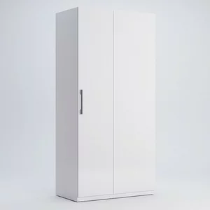 Dulap Colț Family, 1 ușă, PAL, 100x58x210.6 cm, alb