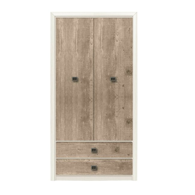 Dulap Koen II Cu 2 Uși, PAL Laminat, 103.5x200.5x56.5 cm, Pin Arizona și Stejar Nava