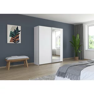 Dulap cu usi culisante si oglinda Aurelio - 175x210x59 cm, diverse culori