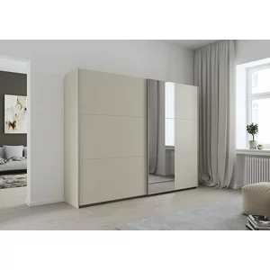 Dulap cu usi culisante si oglinda Aurelio - 218x210x59 cm, diverse culori