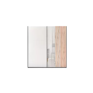 Dulap Evora, usi culisante cu feronerie HAFELE, PAL melaminat, 215x203x65 cm, Stejar Wotan