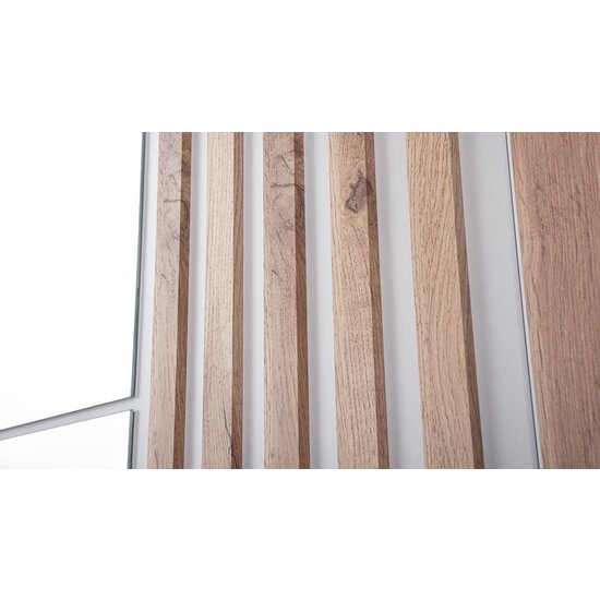 Dulap Evora, usi culisante cu feronerie HAFELE, PAL melaminat, 215x203x65 cm, Stejar Wotan picture - 3