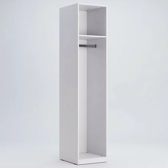 Dulap Family, 1 ușă, PAL, 44.8x54.6x210.6 cm, alb picture - 2