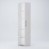 Dulap Family Usa Stanga Alb 53x36.6x210.6 cm picture - 1