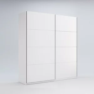 Dulap Family, cu uși culisante, PAL/MDF, 150x61.5x211.5 cm, Alb