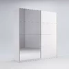 Dulap Family, cu uși culisante și oglindă, PAL/MDF, 150x61.5x211.5 cm, Alb picture - 1