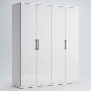 Dulap Family, 4 uși, PAL, 179.2x54.6x210.6 cm, alb