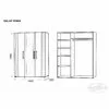 Dulap Fenix, nuc, 154x199cm, design modern, PAL melaminat picture - 2