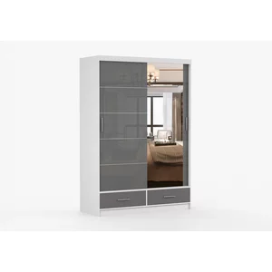 Dulap Florence 2D lucios - 150x218x61 cm, culori personalizabile, material PAL
