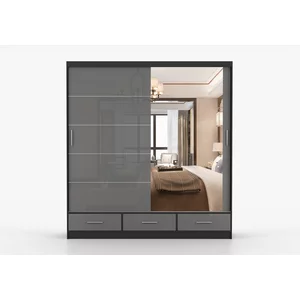 Dulap Florence 2D lucios -203x218x61 cm, culori personalizabile, material PAL