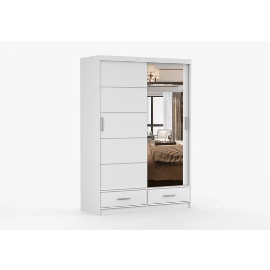 Dulap Florence 2D mat - 150x218x61 cm, culori personalizabile, material PAL picture - 4