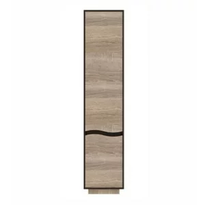 Dulap Geneva, penar închis cu compartimentare eficientă și design elegant, PAL melaminat, 45x40x206 cm, Sonoma Trufa și Wenge