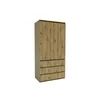 Dulap Idea Artisan, 2 uși, polite multiple, balamale soft-close, PAL melaminat + MDF, 100x210x57 cm, personalizabil picture - 2