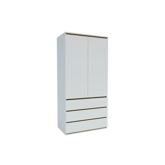 Dulap Idea Artisan, 2 uși, polite multiple, balamale soft-close, PAL melaminat + MDF, 100x210x57 cm, personalizabil picture - 4