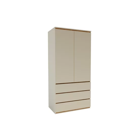 Dulap Idea Artisan, 2 uși, polite multiple, balamale soft-close, PAL melaminat + MDF, 100x210x57 cm, personalizabil picture - 6