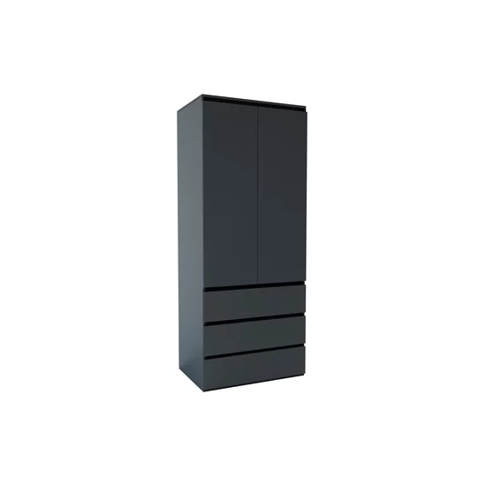 Dulap Idea Artisan, cu polite multiple, structură PAL melaminat + MDF, design modern, 80x210x57 cm, personalizabil picture - 4