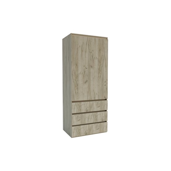 Dulap Idea Artisan, cu polite multiple, structură PAL melaminat + MDF, design modern, 80x210x57 cm, personalizabil picture - 5