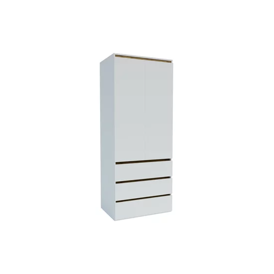 Dulap Idea Artisan, cu polite multiple, structură PAL melaminat + MDF, design modern, 80x210x57 cm, personalizabil picture - 6
