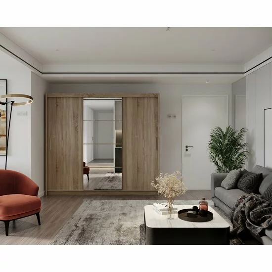 Dulap KARIO cu Uși Glisante – Personalizabil: Dimensiuni, Culoare Sonoma Oak picture - 2