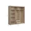 Dulap KARIO cu Uși Glisante – Personalizabil: Dimensiuni, Culoare Sonoma Oak picture - 9
