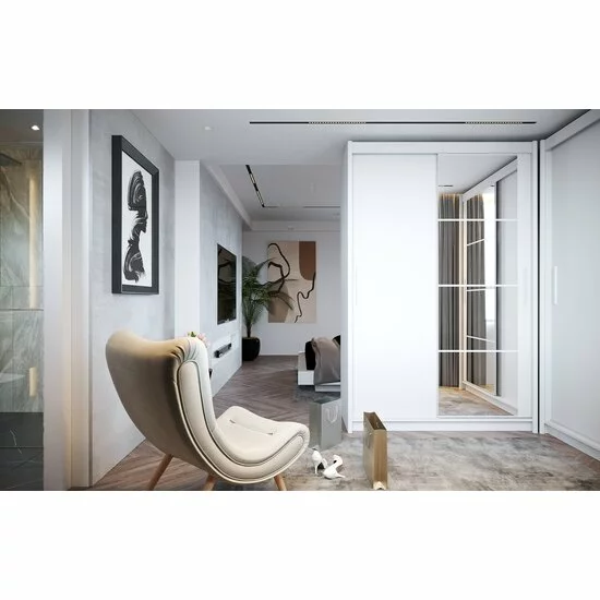 Dulap KARIO cu Uși Glisante – Personalizabil: Dimensiuni, Culoare Nymphaea Alba picture - 3