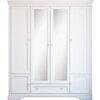 Dulap Kleo 4D1S 198x62x225 h cm Alb picture - 1