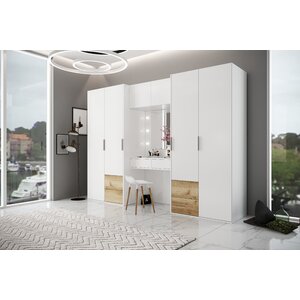 Dulap Latina 300x61x217 cm Alb