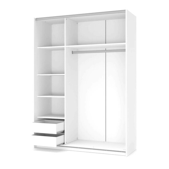 Dulap Lima S 1 153x58x205 cm Alb picture - 2