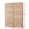 Dulap Lima S1 153x58x210 cm Sonoma picture - 2