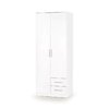 Dulap Lima S2 80x52x205 cm Alb picture - 1