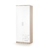 Dulap Lima S2 80x52x205 cm Alb-Sonoma picture - 1