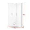 Dulap Lima S3 120x52x205 cm Alb picture - 2