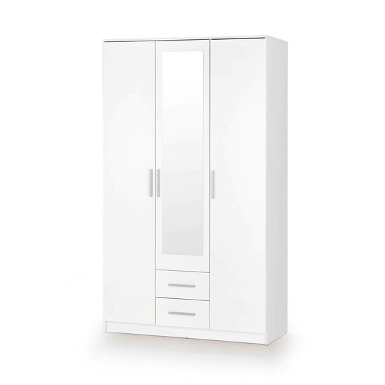 Dulap Lima S3 Cu Oglinda 120x52x205 cm Alb picture - 1
