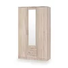 Dulap Lima S3 cu oglindă, finisaj elegant, PAL laminat, 120x52x205 cm, Sonoma picture - 1