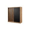 Dulap London 203/60/215cm Negru picture - 2