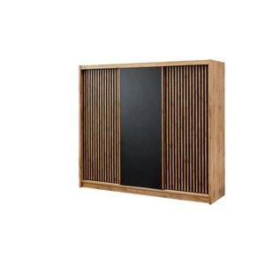 Dulap London 250x60x215 cm Negru