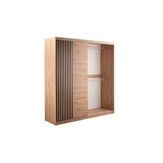 Dulap Majorka, design elegant și spațios, PAL melaminat, 213x203x60 cm, Stejar picture - 2