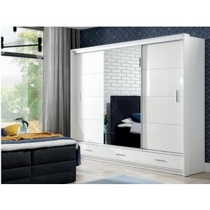 Dulap Marsilya 250x61x222 cm Alb mat