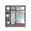 Dulap Marsylia 203x61x222 cm GRAFIT Mat picture - 2