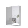 Dulap Megy Usi Culisante Gri Lucios 240x200x61.5 cm picture - 1