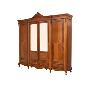 Dulap Milly 4 uși, structură lemn masiv + PAL, finisaj premium, spațiu depozitare generos, 220x66x252 cm, personalizabil