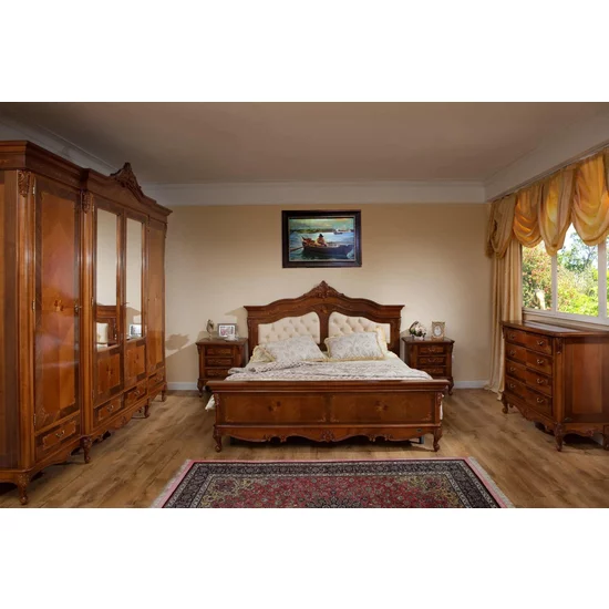 Dulap Milly 4 uși, structură lemn masiv + PAL, finisaj premium, spațiu depozitare generos, 220x66x252 cm, personalizabil picture - 2