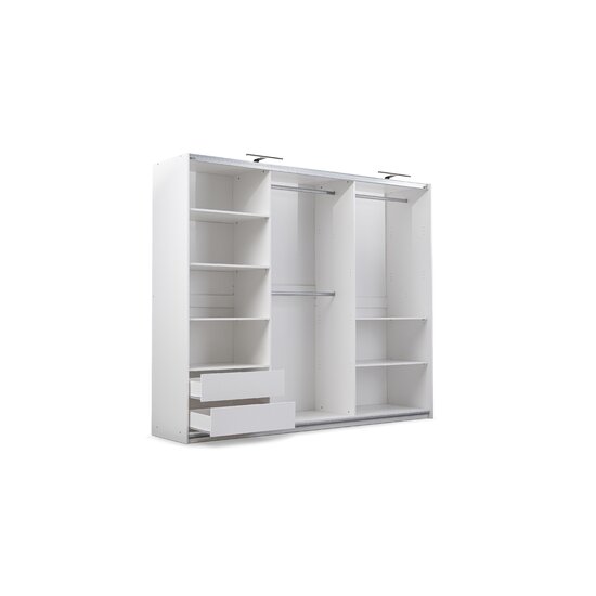 Dulap Nimes 250x65x215 cm Alb picture - 2