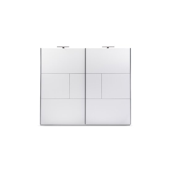 Dulap Nimes 250x65x215 cm Alb picture - 3
