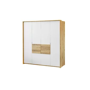 Dulap Panama cu uși glisante, feronerie Hettich și carcasă din PAL melaminat, 208x65x217 cm, stejar